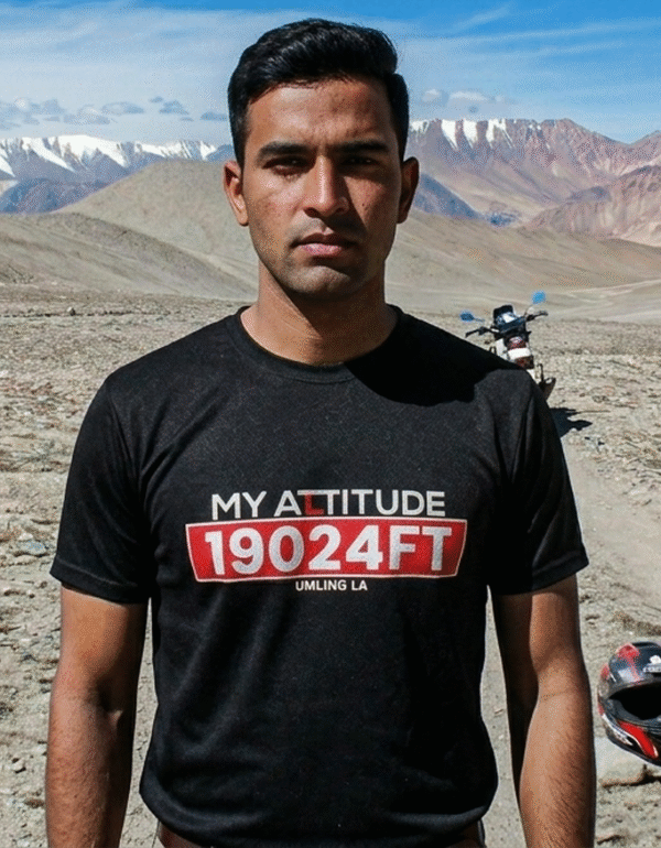 Umling La T-Shirt | World's Highest Motorable Road Biker Tee India | Travlove