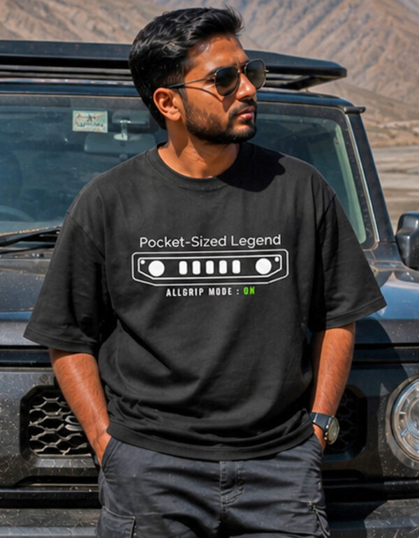 Jimny 4X4 Oversized T-Shirt | Suzuki Jimny Off-Road Adventure Tee India | Travlove