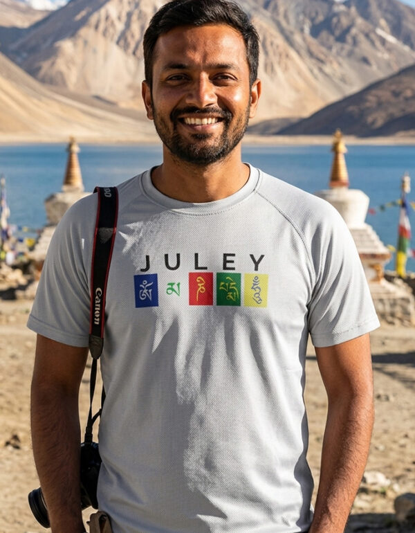 Juley Ladakh Dry Fit T-Shirt | Performance Travel Tee for Bikers India | Travlove