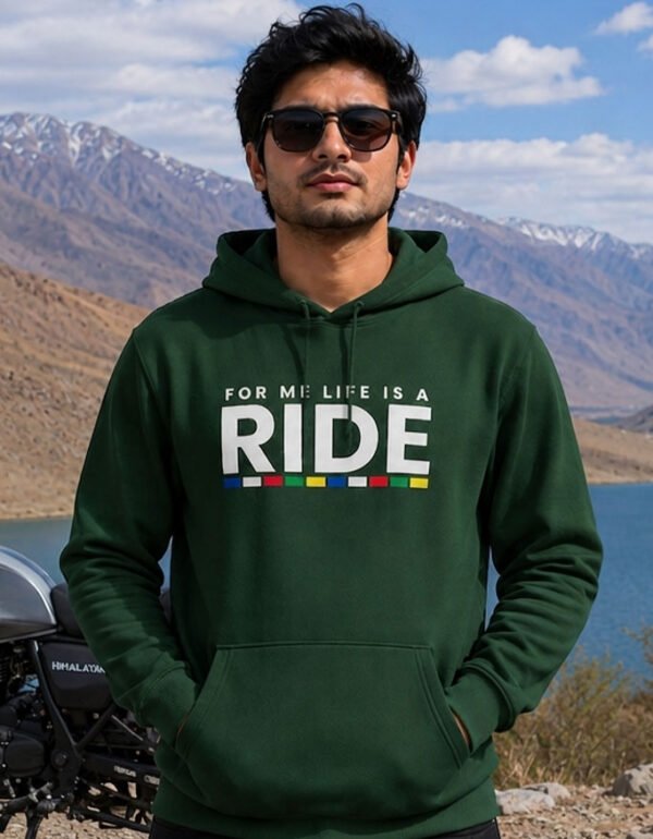AdventureLife Is Ride Adventure Hoodie | Travel Biker Hoodie India | Travlove