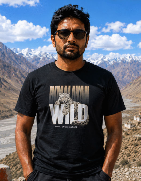 Snow Leopard T-Shirt | Himalayan Wild Series | Travlove India